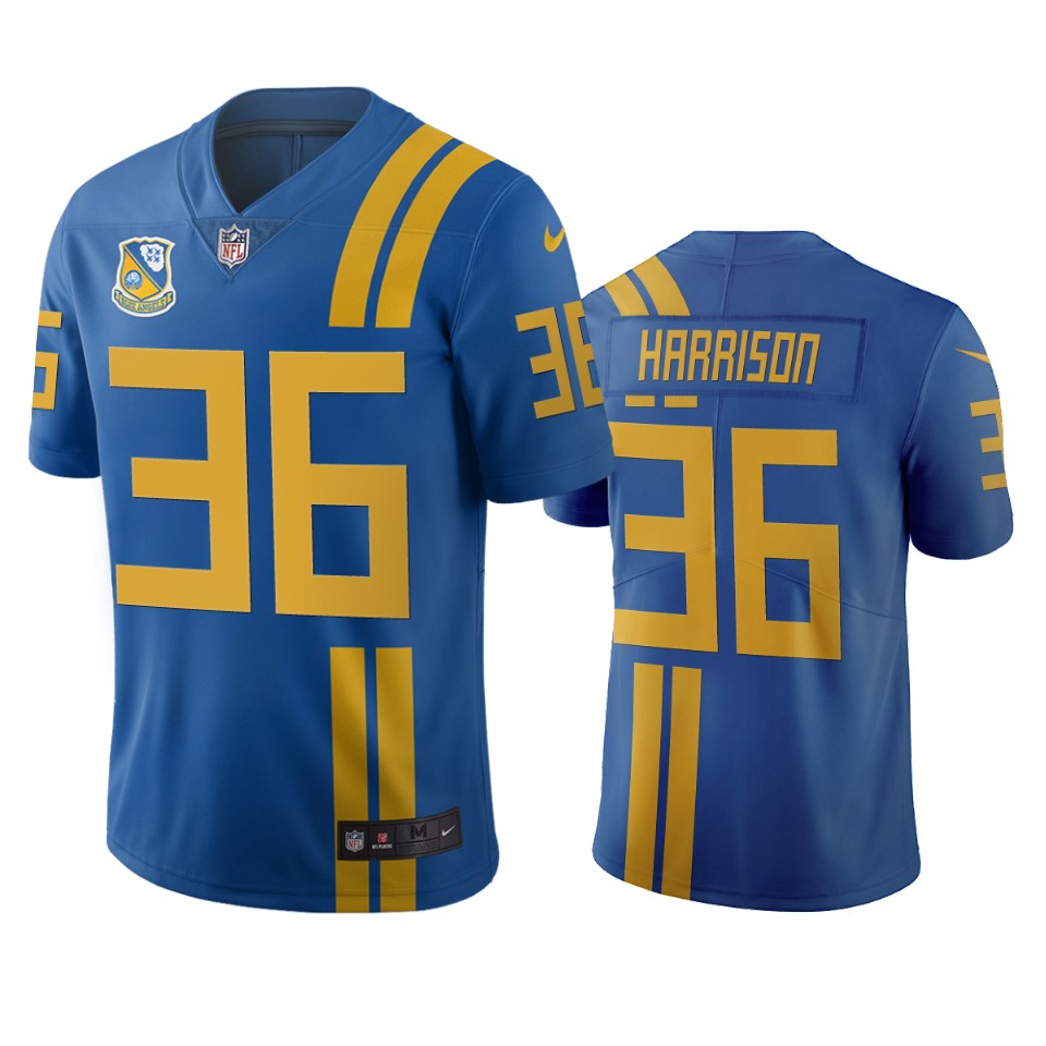 Men Nike Jacksonville Jaguars #36 Ronnie Harrison Royal Vapor Limited City Edition NFL Jersey->jacksonville jaguars->NFL Jersey